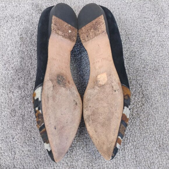 Cole Haan Grand OS Womens Size 6.5 Shoes Pointed Toe Flats Black Brown Slip On - Picture 4 of 11